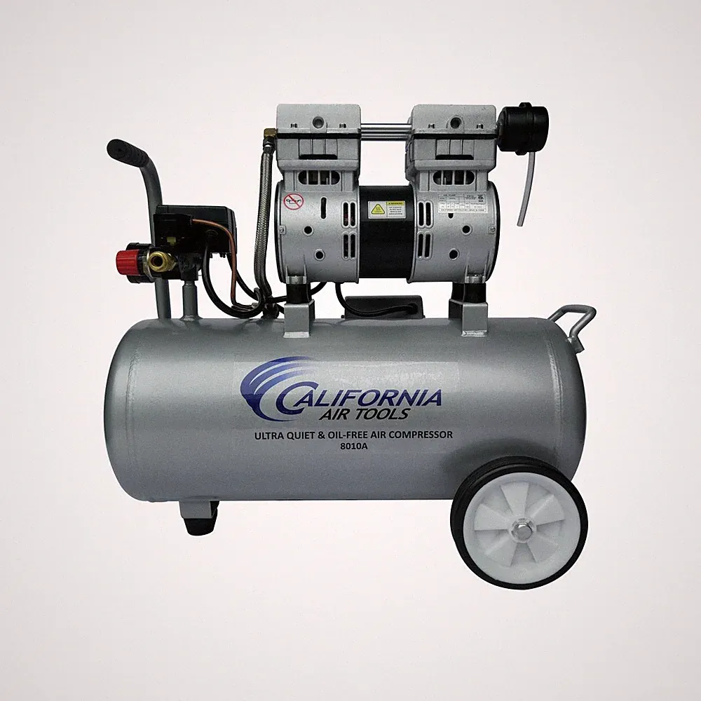 California Air Tools 8010A 1 HP 8gal Quiet & Oil-Free Alum Air Compressor New