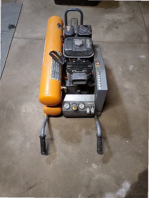 Rigid Subaru gas powered wheelbarrow compressor